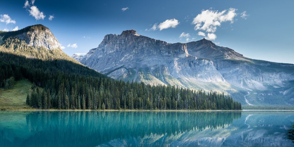 Beautiful emerald lake, Yoho national park, British Columbia, Canada